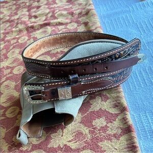 Tex-Made Youth Leather Western Belt